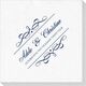 Royal Flourish Framed Names and Text Deville Napkins Image 1 of 3